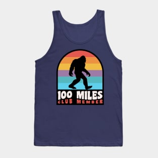 100 Miles Ultra Runner Trail Running Bigfoot 100 Miles Club Tank Top